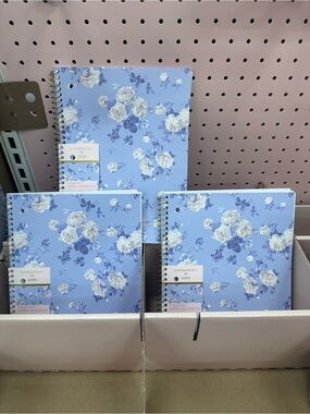 Love Shack Fancy x Yoobi Blue Floral Spiral Notebooks
